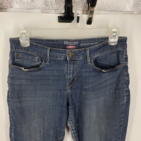 Denizen from Levi’s Modern Skinny Jeans 14 Short Dark Indigo Stretch - Picture 6 of 9